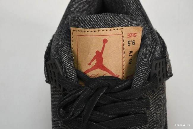 Black Levis  - Air 4 NRG AO2571-001 Jordan Retro Levis Denim 0825